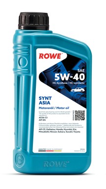 Масло моторное ROWE SYNT ASIA 5W40 1л